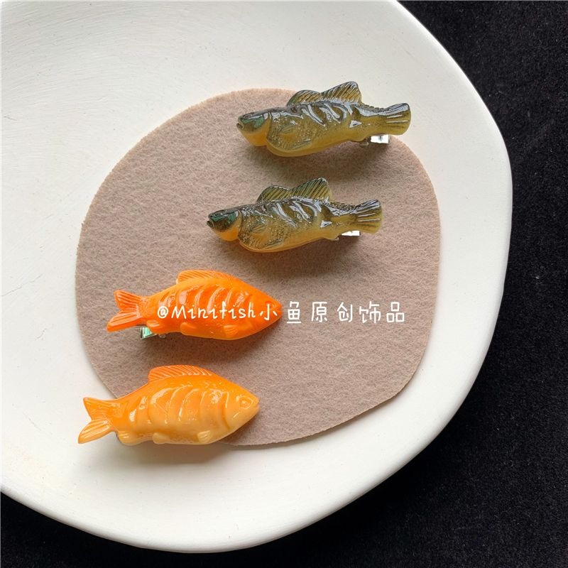 Kẹp Tóc Hình Cá Dễ Thương Vui Nhộn Phong Cách Hàn Quốc Cho Bé