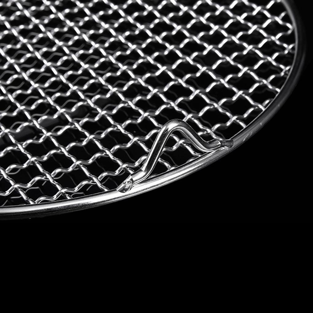 Lưới Nướng BBQ Đường Kính 38cm Chống Rỉ Sét / Ăn Mòn Dễ Vệ Sinh Tiện Dụng Mang Theo Cắm Trại