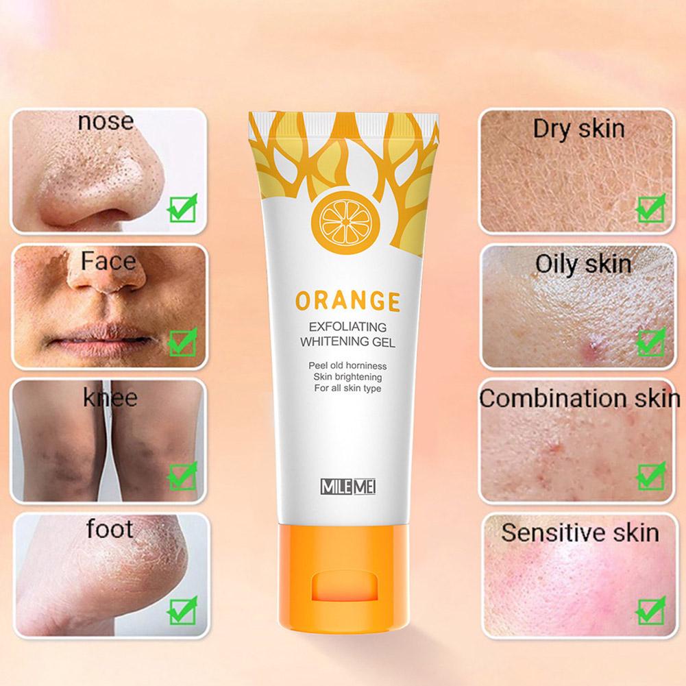 Gel Tẩy Tế Bào Chết 50g Chiết Xuất Từ Cam Làm Sạch Sâu Loại Bỏ Mụn Đầu