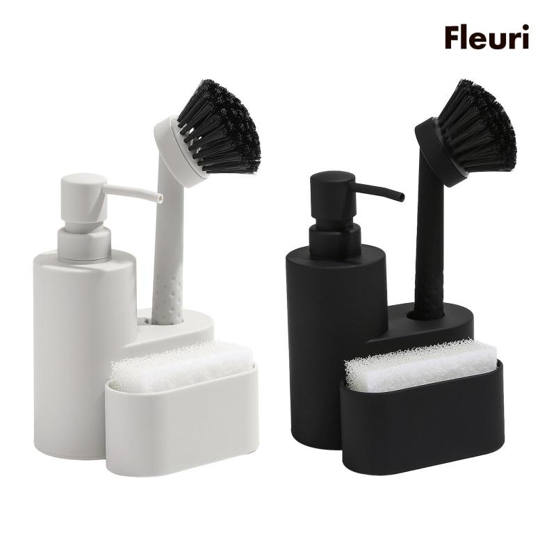 Bình Đựng Xà Phòng Kèm Cọ Và Mút Rửa Tiện Dụng Cho Quán Cà Phê / Bar /