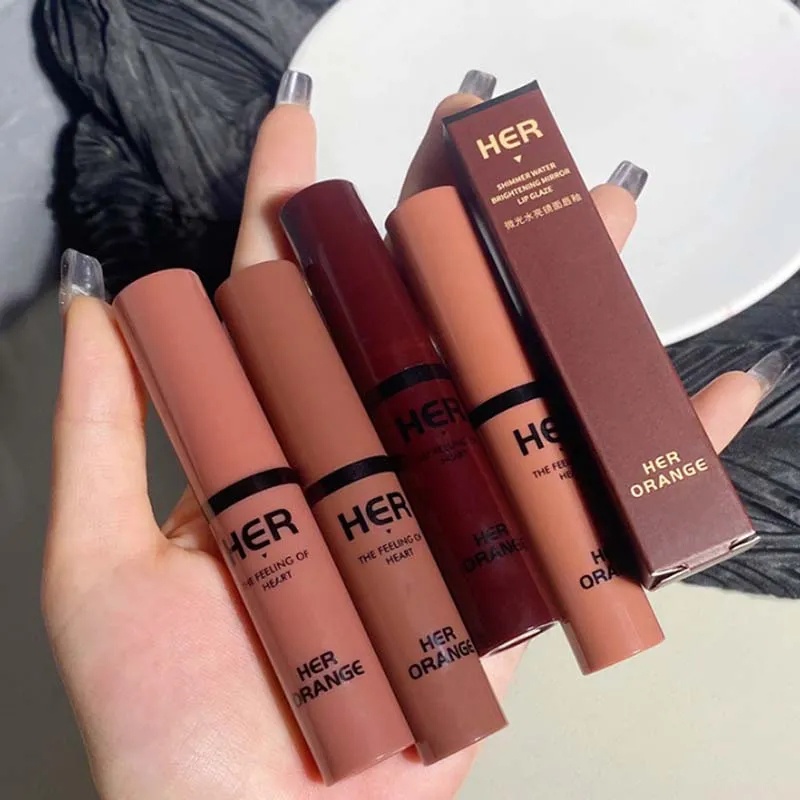 Son Bóng Dạng Lỏng Dưỡng Ẩm Lâu Trôi Chống Thấm Nước Không Dính Ly