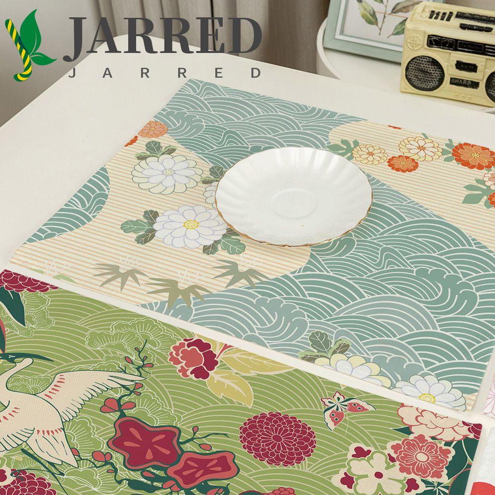JARRED Tấm Lót Bàn Ăn Bằng Vải Lanh Mềm Cách Nhiệt Giặt Được