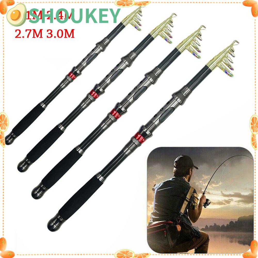 SHOUKEY Cần Câu Cá Siêu Nhẹ Có Thể Thu Gọn Tiện Dụng Mang Theo Du Lịch