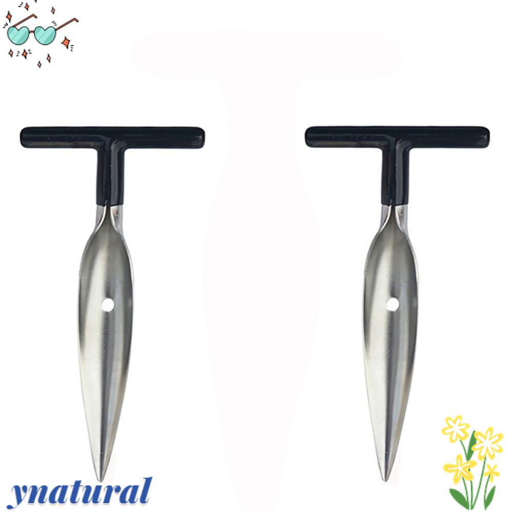 YNATURAL Bộ 2 Dụng Cụ Đục Lỗ Chữ T Bằng Thép Không Gỉ Tiện Dụng