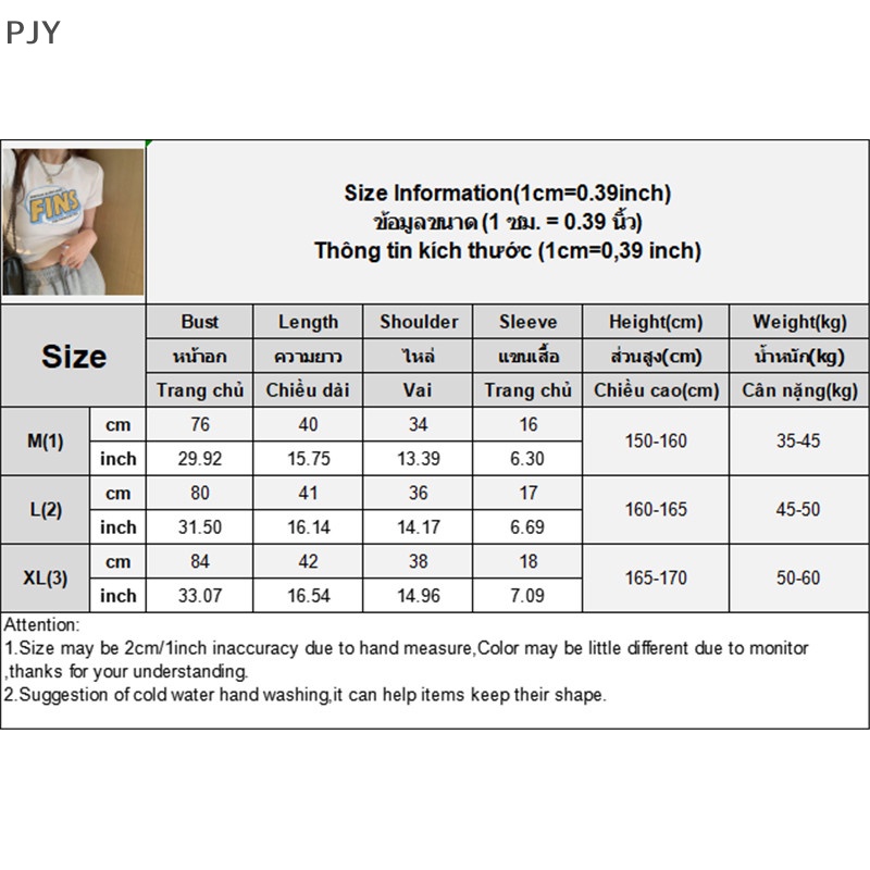 Áo Thun Crop Top Tay Ngắn Cổ Tròn In Chữ Phong Cách Retro Mỹ Thời Trang Mùa Hè Dành Cho Nữ PJ
