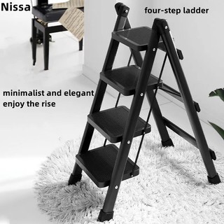 Thang nhôm rút đơn - Thang ghế nhôm chữ  AODING LADDER 4 Tầng