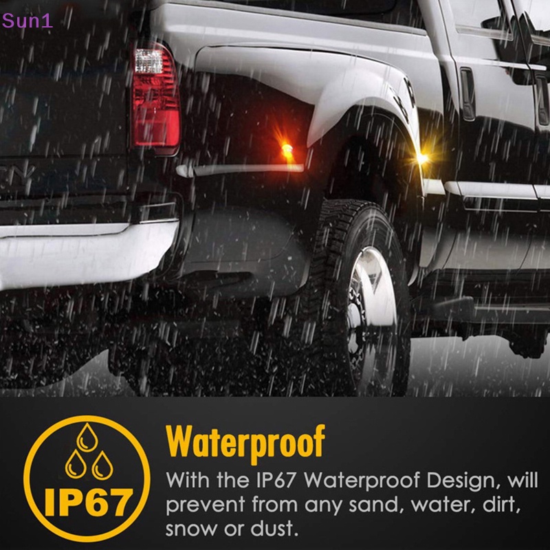 Đèn LED 3 Bóng 12-24V Gắn Hông Xe Tải Chuyên Dụng