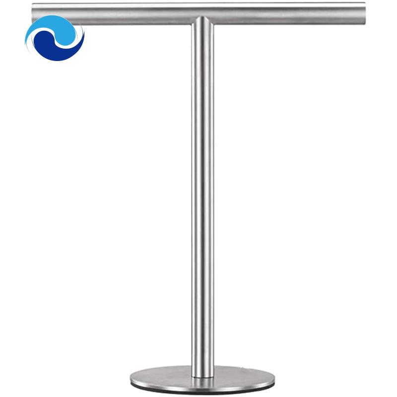 Giá Đỡ Treo Khăn Bằng Thép Không Gỉ Hình Chữ T Tiện Dụng Cho Phòng Tắm / Nhà Bếp