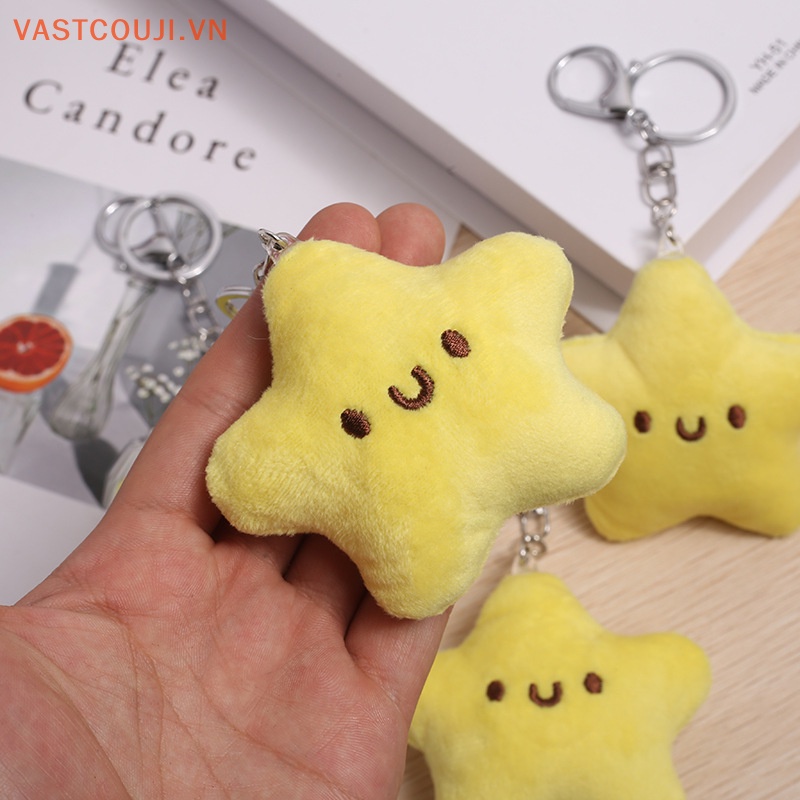 Móc Khóa Hình Ngôi Sao Nhồi Bông VASTJI Dễ Thương Sáng Tạo