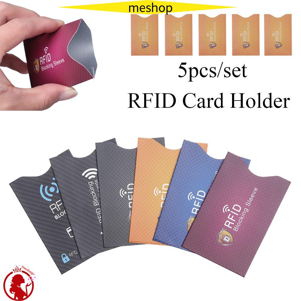 ME Set 5 Túi Đựng Thẻ Chống Trộm Tiện Dụng
