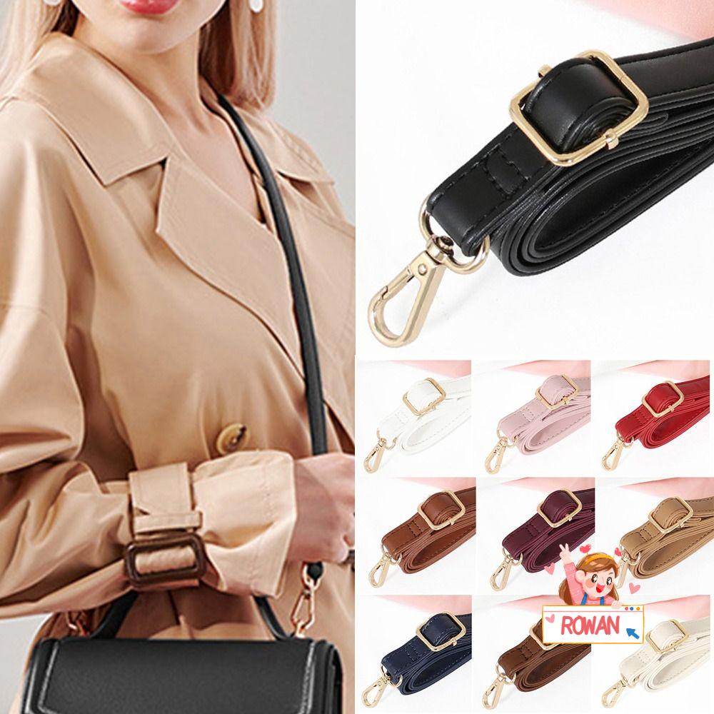 ROWANS Dây Đeo Túi Xách Bằng Da 130cm Có Thể Tháo Rời Cho Nữ