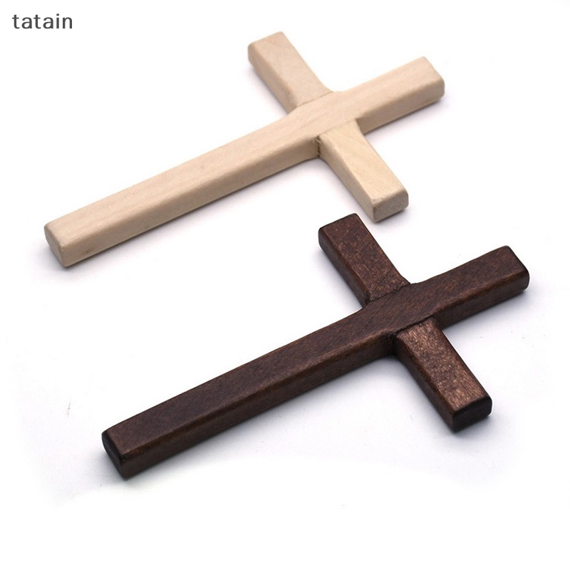 Tatain Christian Cross 12cm (4.7in) Dây Treo Tường Dài Hai Màu Sắc