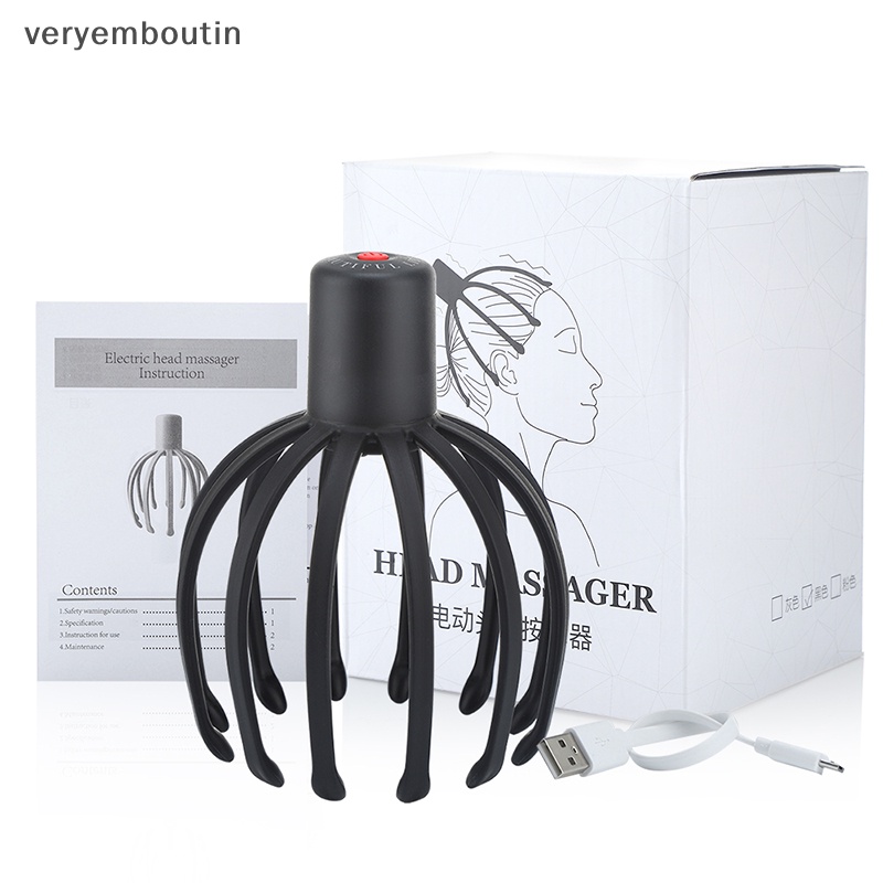 Dụng Cụ Mát Xa Da Đầu Hình Bạch Tuộc Bằng Điện