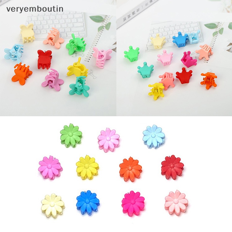 Set 20 Kẹp Tóc Càng Cua Mini Nhiều Màu Sắc Ngọt Ngào Cho Bé Gái