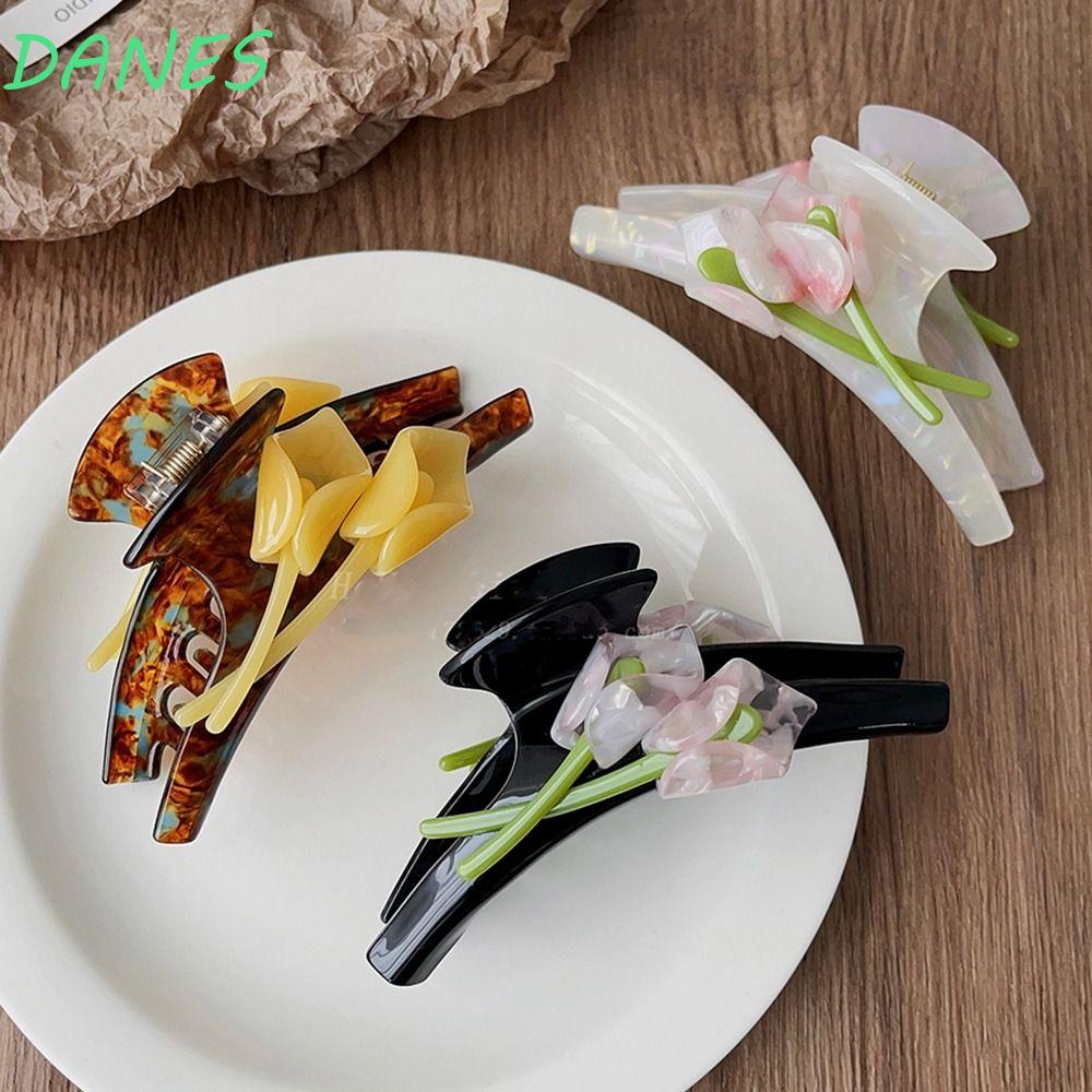 DANES Kẹp Tóc Hình Hoa Sen / Cá Mập Độc Đáo Sáng Tạo Cho Nữ