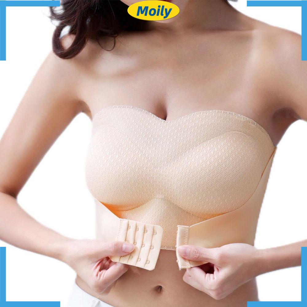 MOILYVN Áo Ngực Không Dây Chống Trượt Bảo Vệ Toàn Diện Size Lớn Thời Trang Mùa Hè