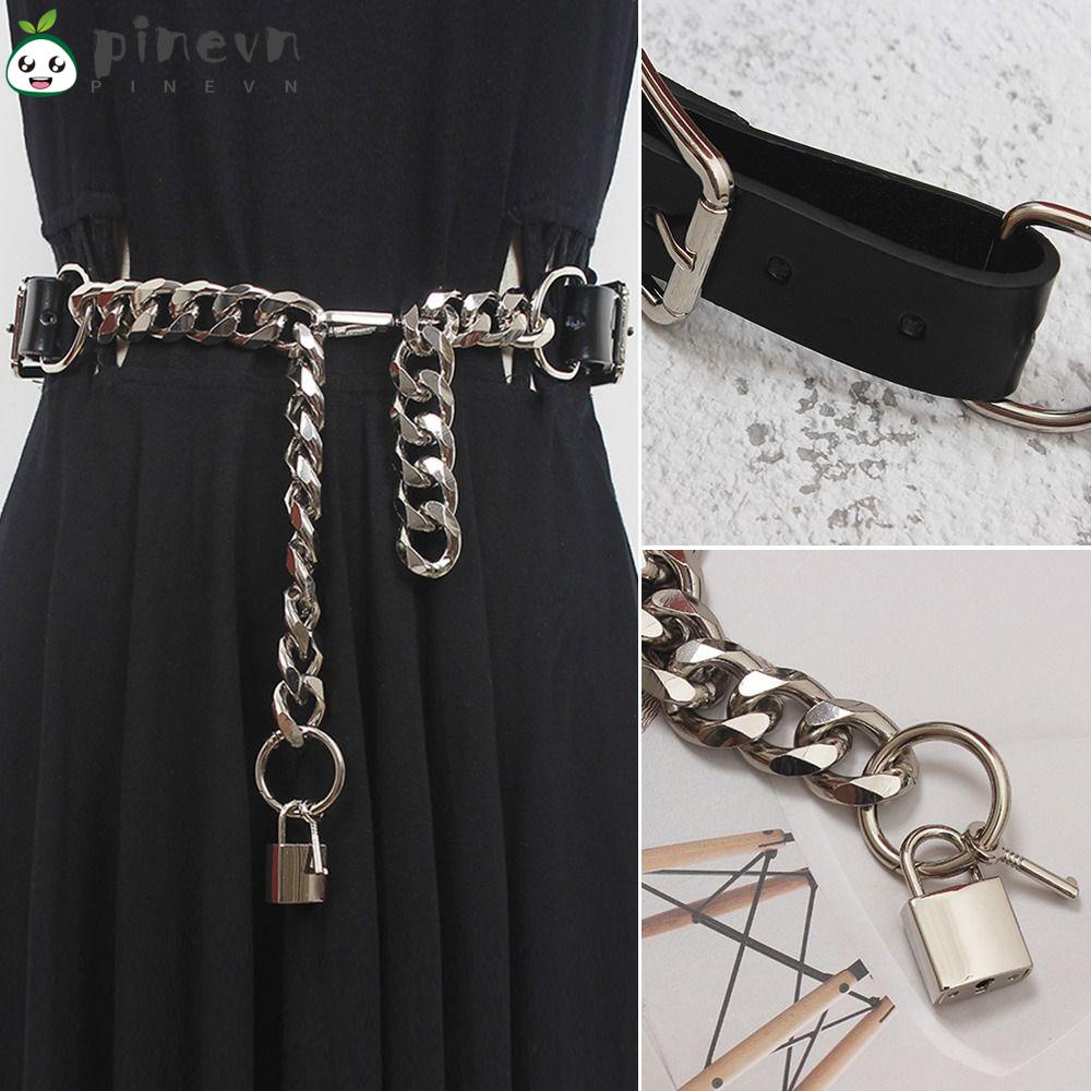 PINEVN Thắt Lưng Dây Xích Kim Loại Dày Dặn Thời Trang Dễ Phối Đồ