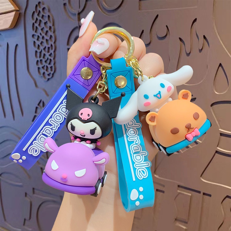 Sanrio Kuromi Móc Khóa Bằng Cao Su Mềm Hình Melody Dễ Thương