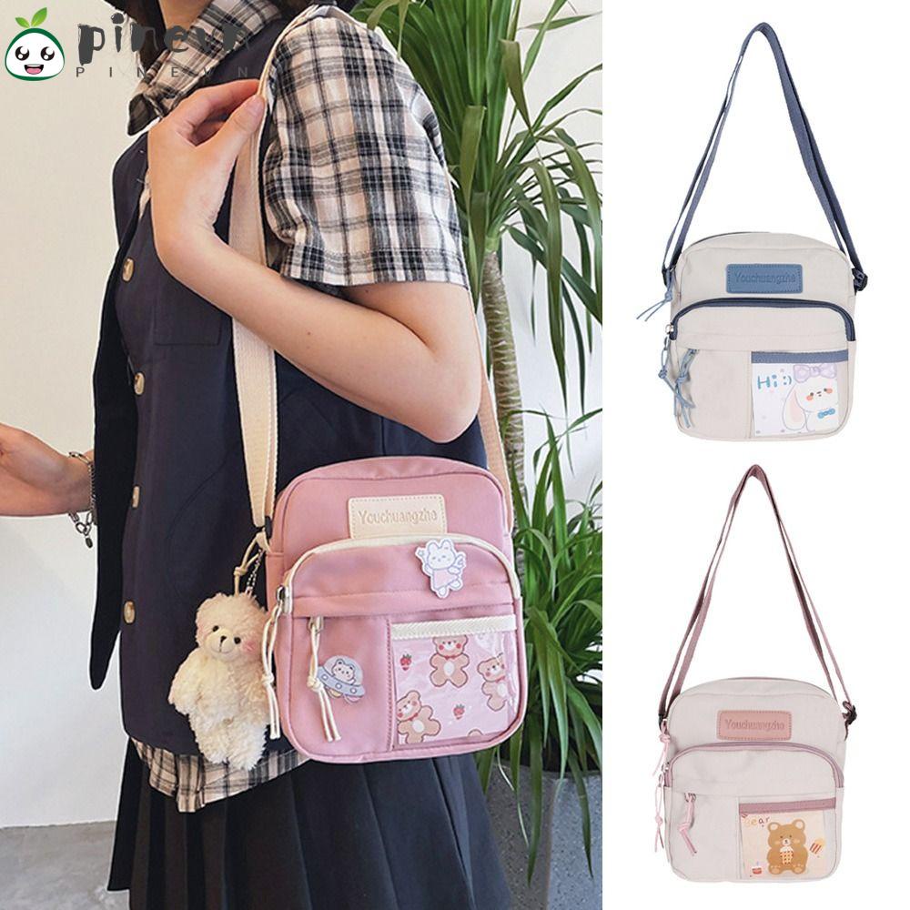 PINEVN Túi Đeo Vai Nữ Phong Cách Vintage Dễ Thương