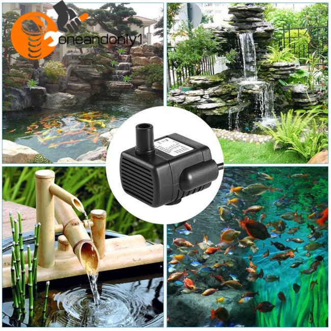 Máy Bơm Chìm Mini 12V 6W Không Chổi Than Chống Thấm Nước Chuyên Dụng Cho Bể Cá