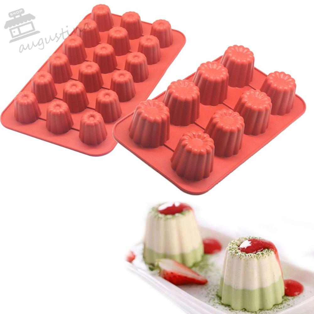 AUGUSTINA Khuôn Làm Nến Bánh Muffin Chống Dính Tiện Lợi
