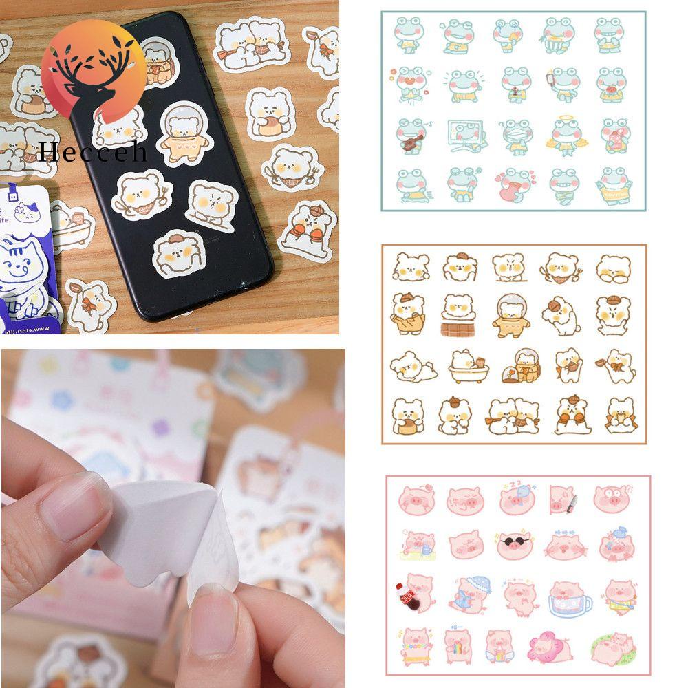 HECCEH Set 40 Miếng Dán Ghi Chú / Lịch Dễ Thương