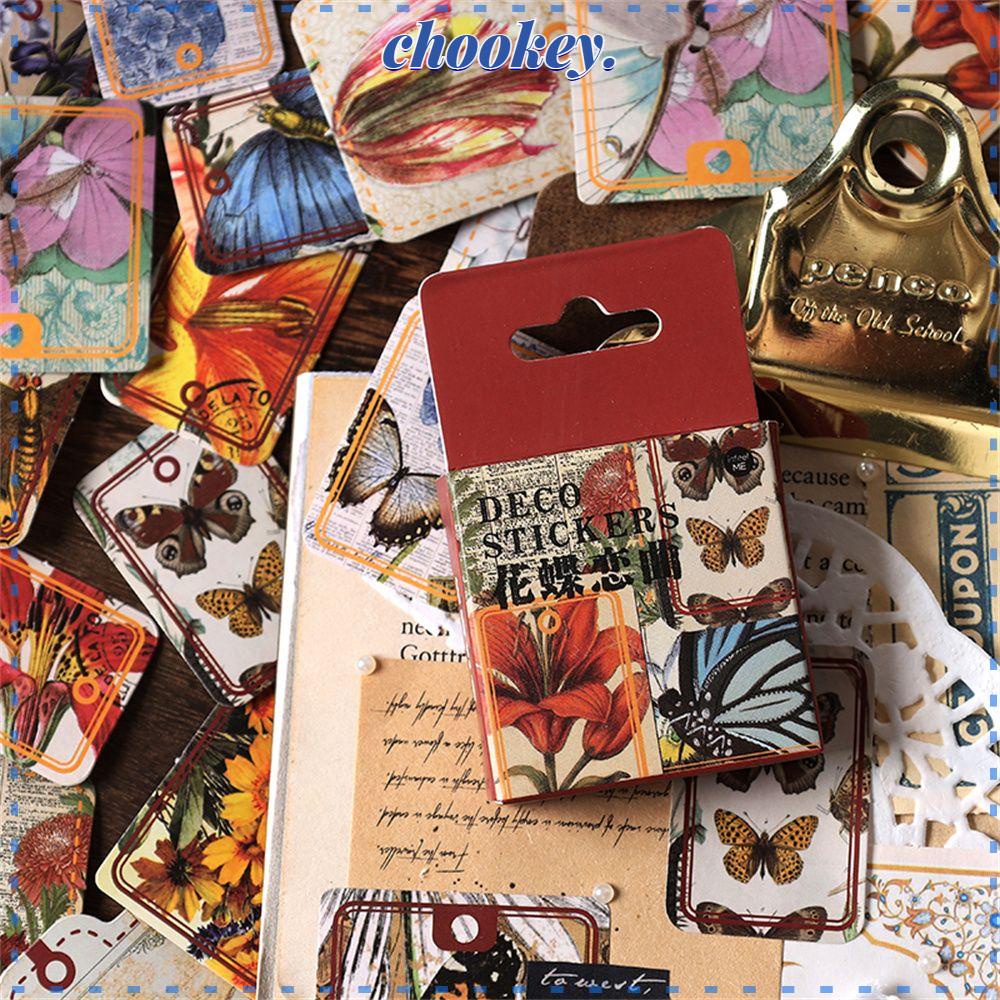 CHOOKEY Set 46 Sticker Dán Trang Trí Điện Thoại, Nhật Ký