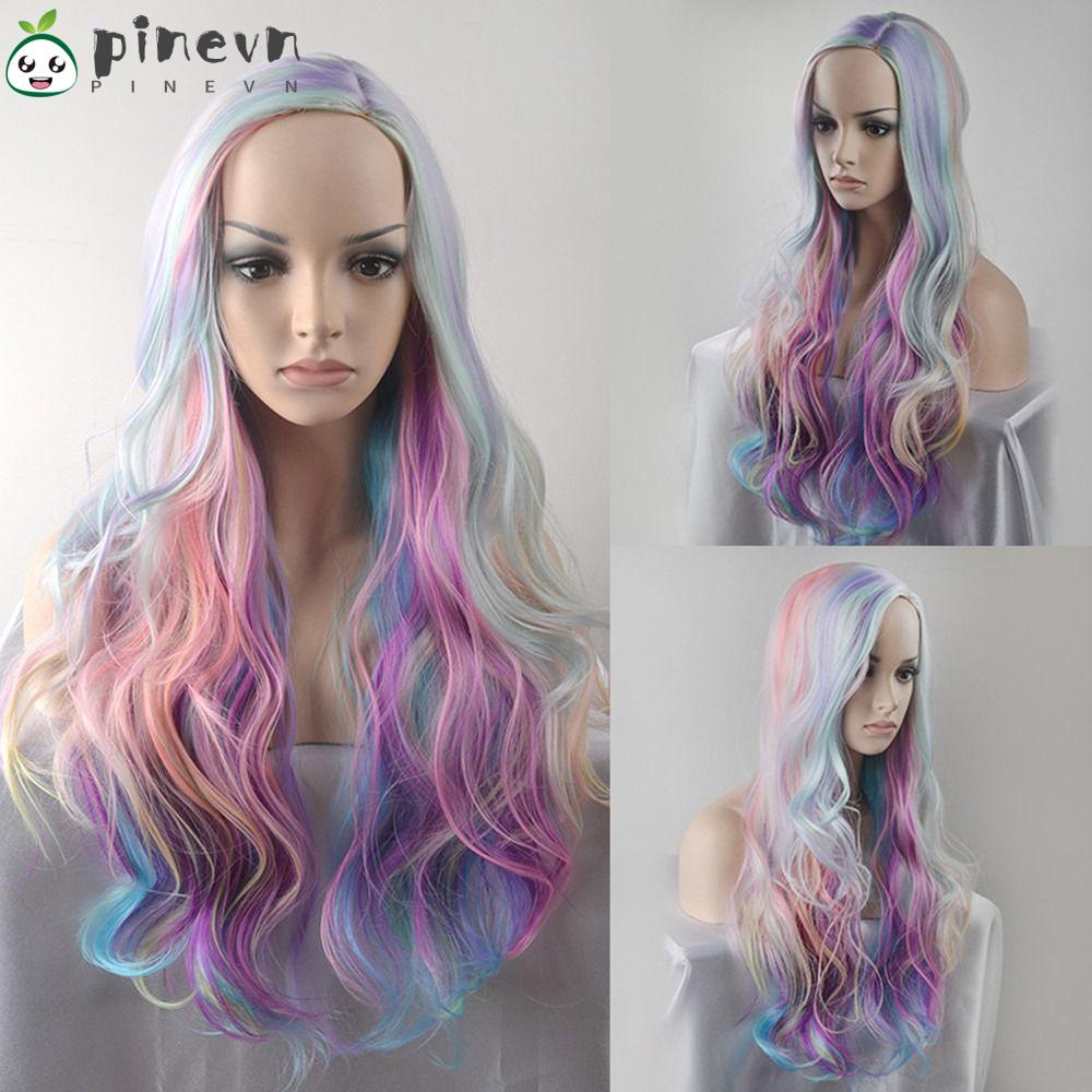 PINEVN Bộ Tóc Giả Bằng Sợi Tổng Hợp Chịu Nhiệt Độ Cao Dùng