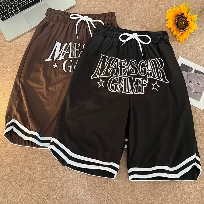 Quần Short Thể Thao Bóng Rổ Dáng Rộng Nhanh Khô Phong Cách Hip Hop Đường Phố Mỹ Cá Tính