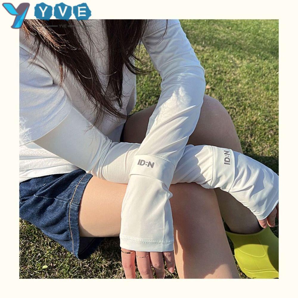 YVE Găng Cánh Tay Mềm Mại Chống Nắng Khi Đi Xe Đạp Dành Cho Nữ