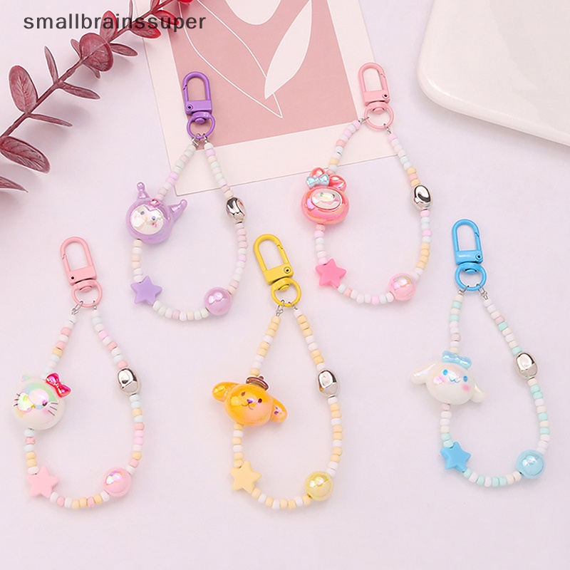 Móc Khóa Hình Búp Bê Nhỏ Dễ Thương Nhiều Màu Sắc Có Dây Xỏ Hạt Dành Cho Bạn Nữ / Ba Lô / Túi Xách / Pendent SBS