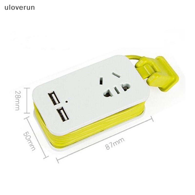 Dây Cáp Nối Dài 1.5M Cổng AC + 2 Cổng USB vn