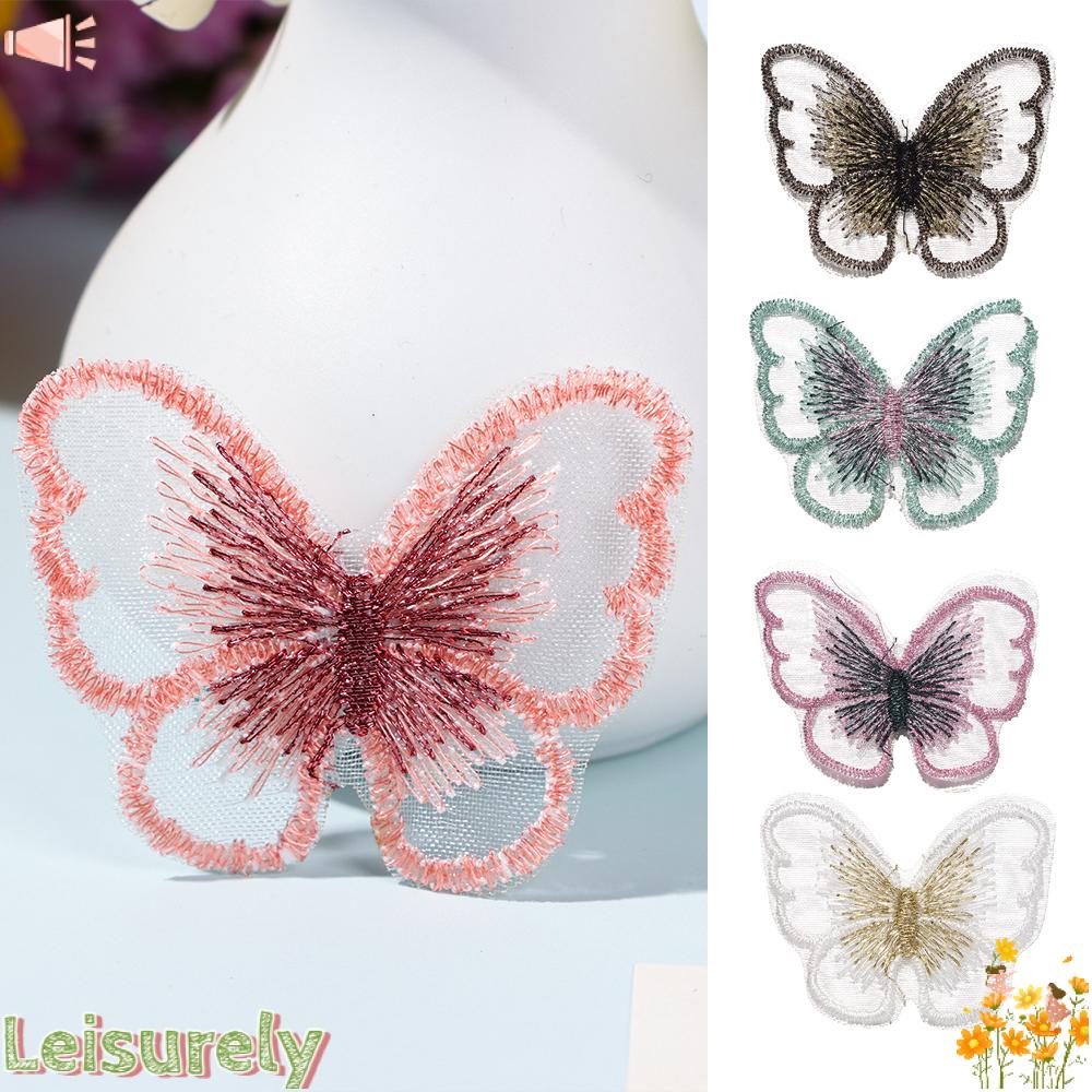 LEILY Set 10 Tấm Vải Ren Thêu Trang Trí Quần Áo