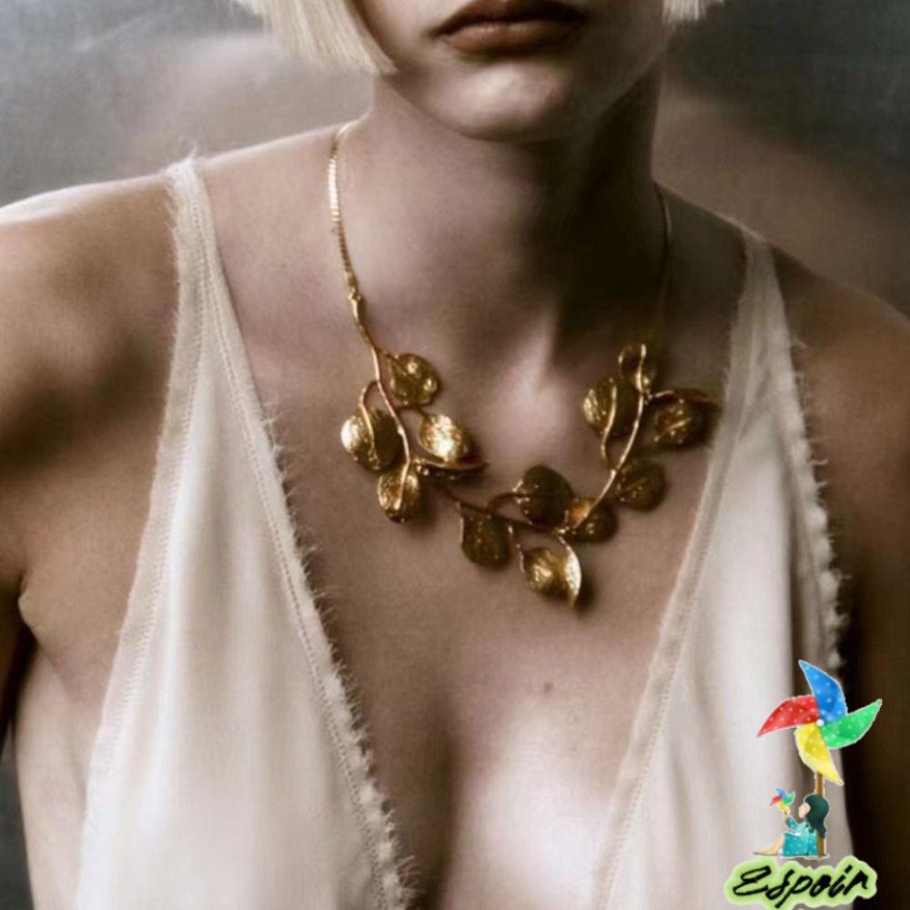 ESPO Vòng cổ HợP Kim HìNh ChiếC Lá Phong CáCh Vintage
