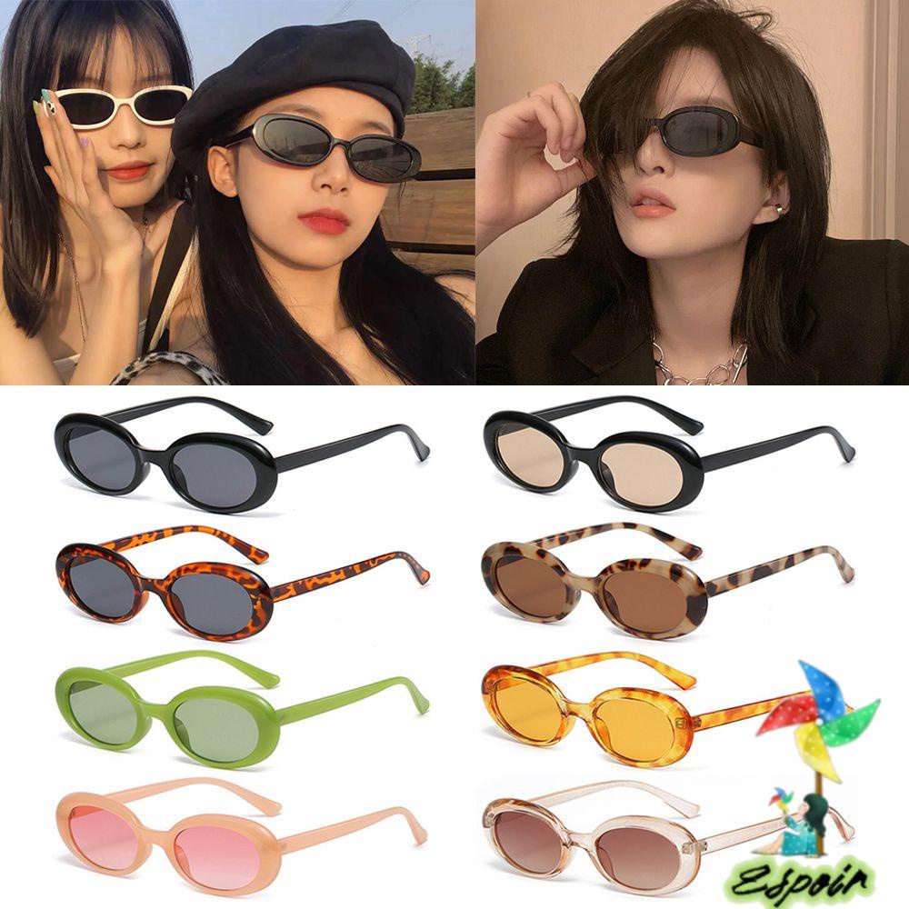 ESPO Kính Mát Hình Oval Chống Tia UV400 Phong Cách Gothic