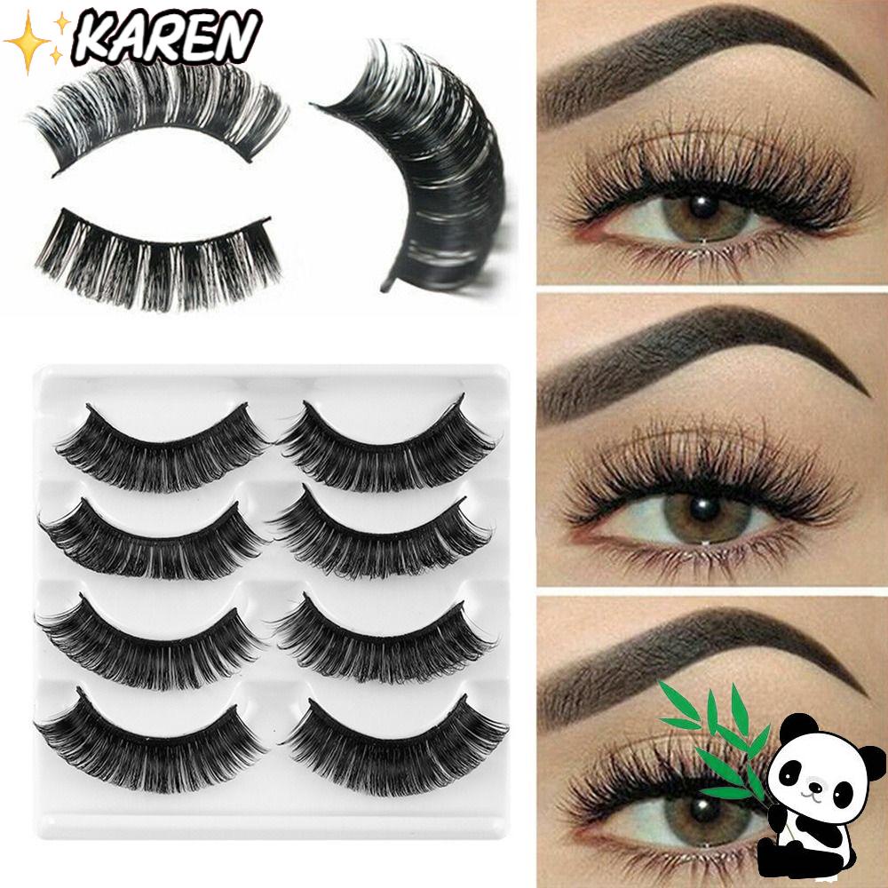 KAREN Lông Mi Giả Dài Tự Nhiên Handmade Phong Cách Nga