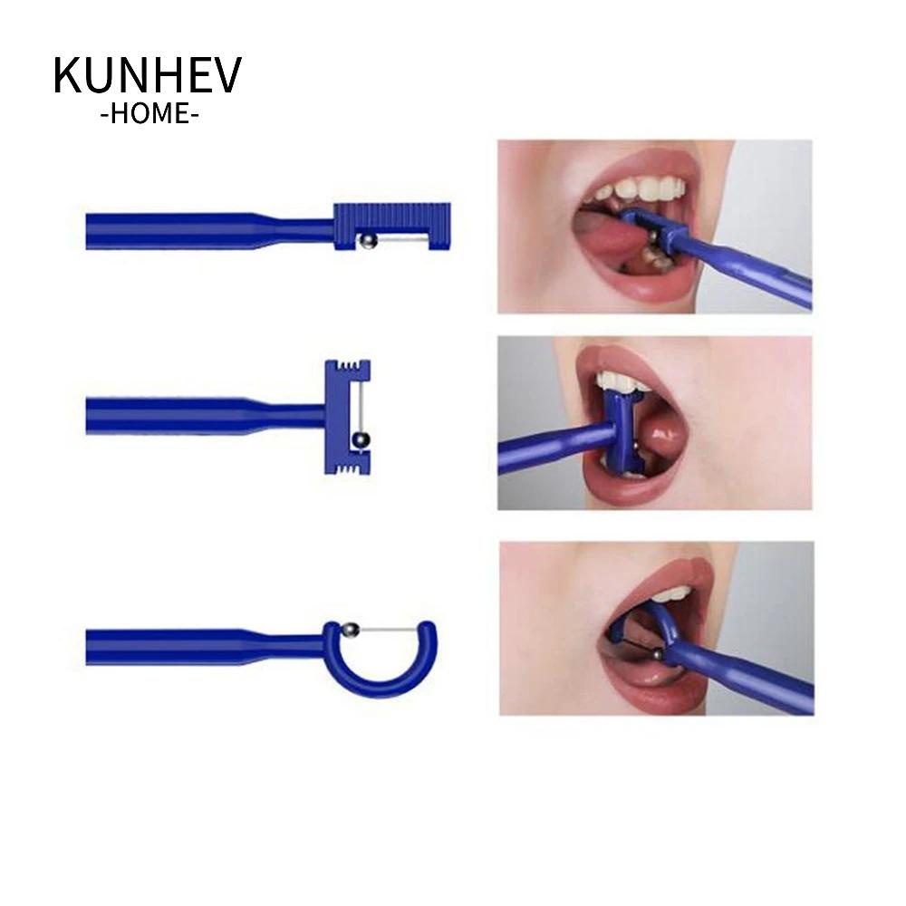 KUNHEV Set 3 Dụng Cụ Tập Lưỡi / Miệng Linh Hoạt Tiện Dụng