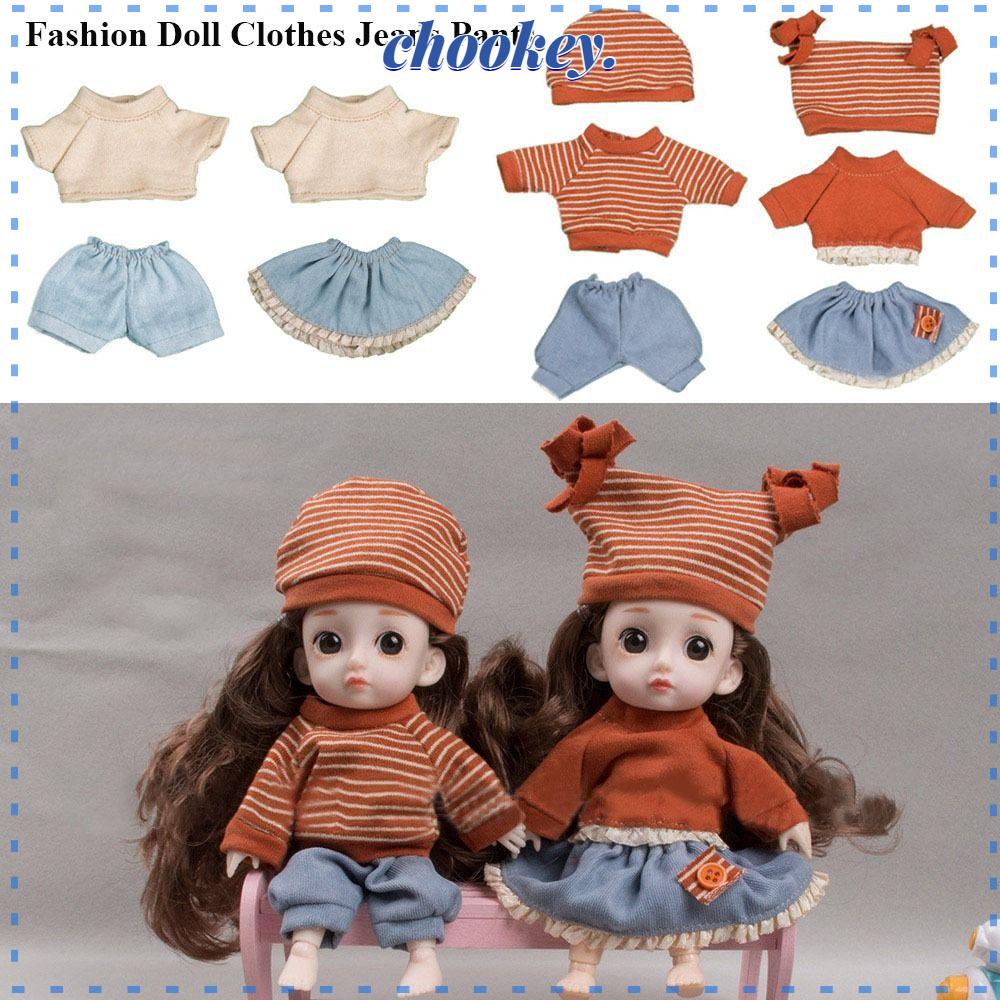 CHOOKEY Bộ Quần Áo Thời Trang Cho Búp Bê