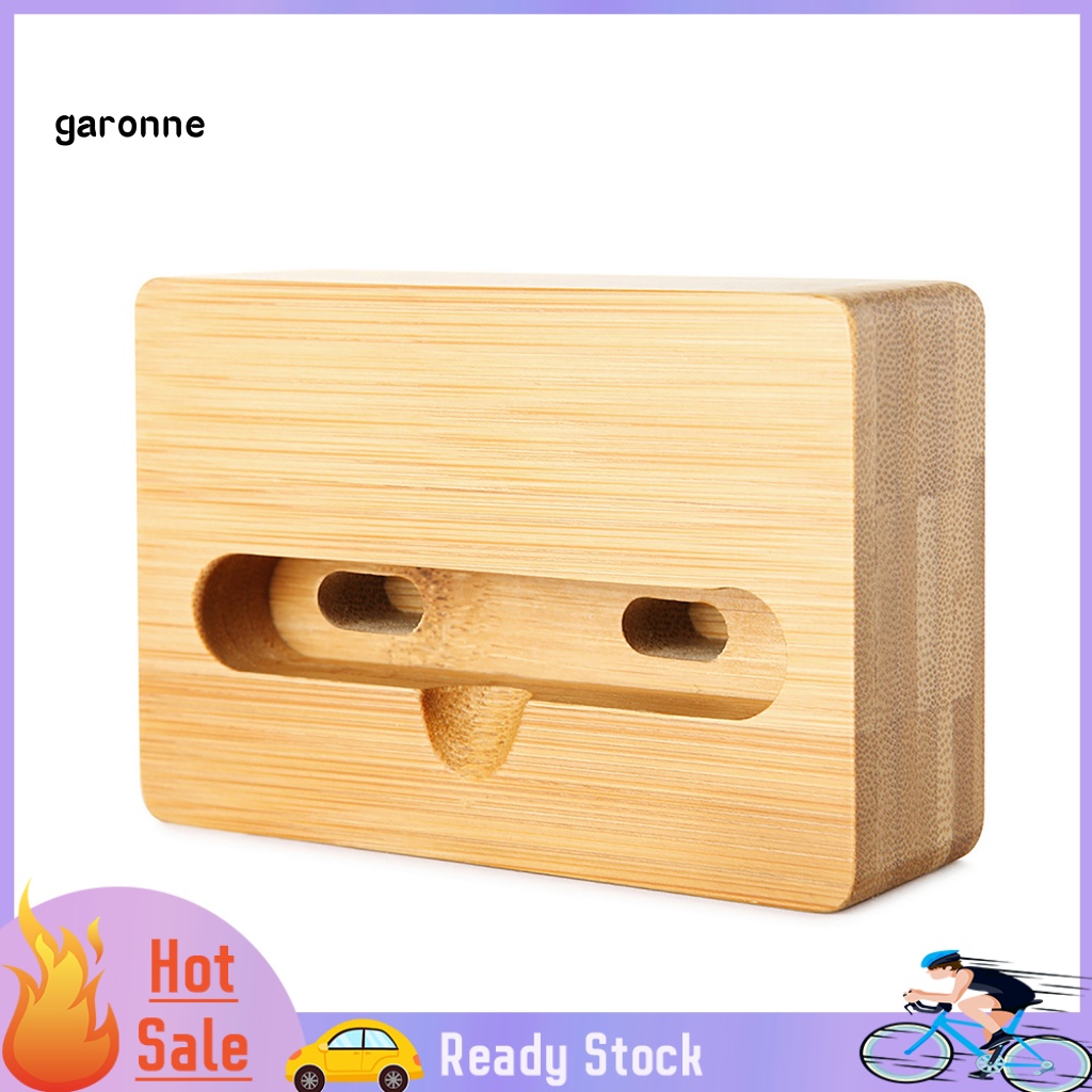 Giá Đỡ Điện Thoại Bằng Gỗ Tre Khuếch Đại Âm Thanh Dành Cho Android iPhone