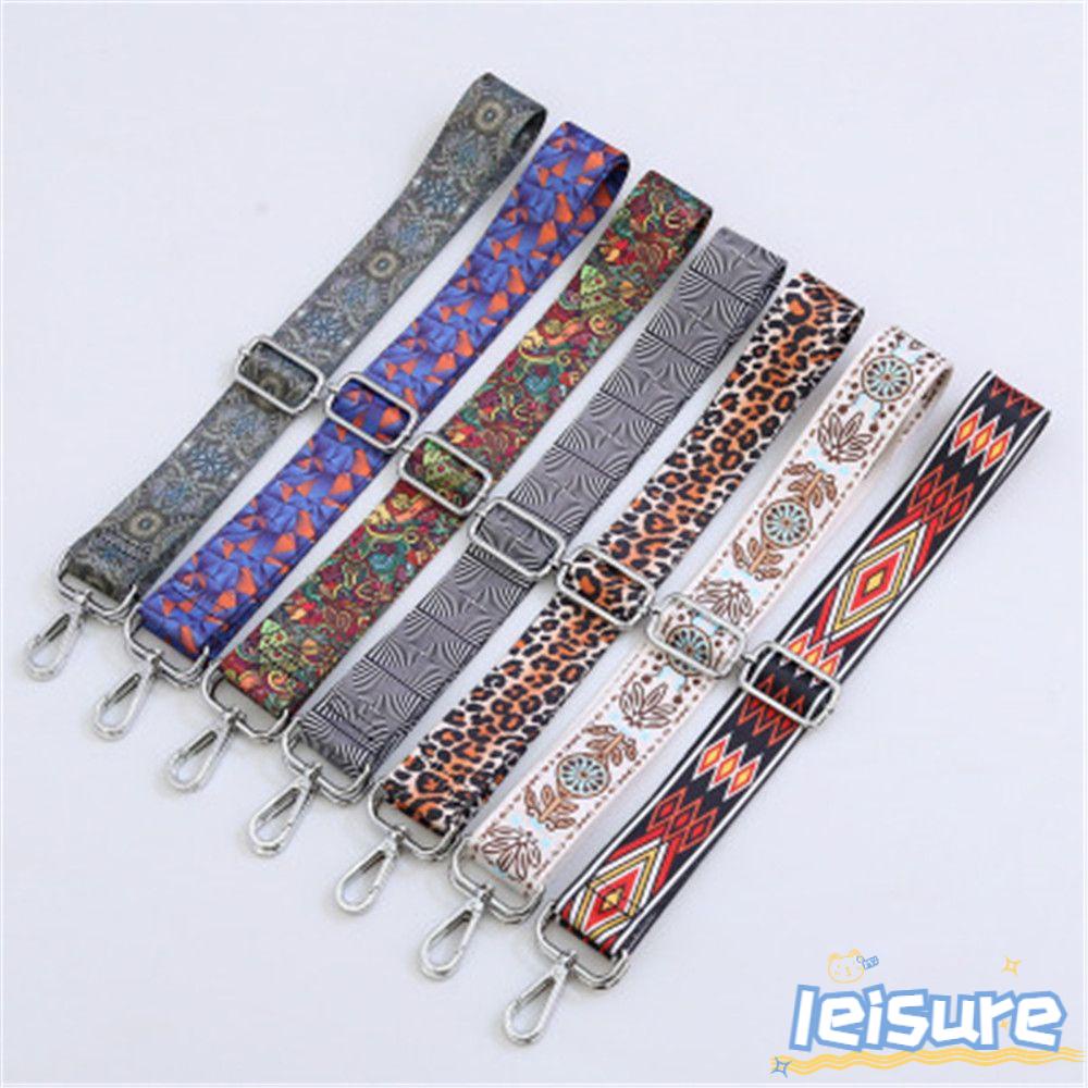 LEISURE Dây Đeo Túi Xách Bằng Nilon Màu Cầu Vồng Thời Trang