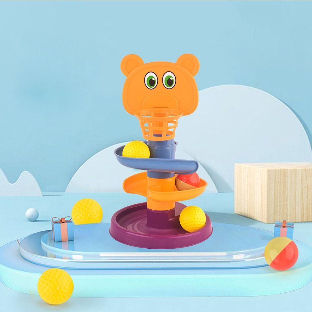 ANEMONE Đồ Chơi Tháp Bóng Lăn Nhiều Tầng Bằng Nhựa Dễ Thương Cho Bé