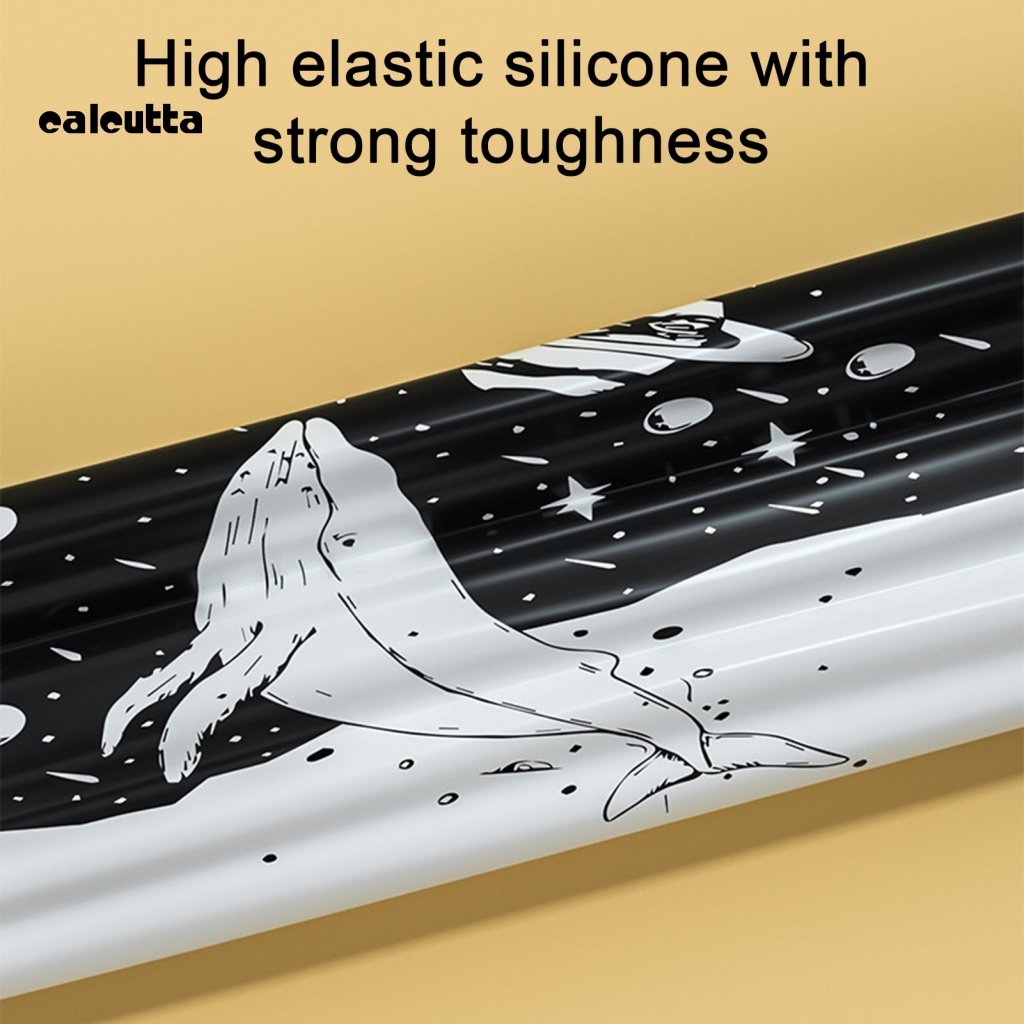 [calcutta] Mũ Bơi Bằng Silicone Dày Co Giãn Cao Không Bong Tróc In Hình Hai Mặt Chống Thấm Nước Thoải Mái Khi Đi Bơi Tóc Ngắn Xoăn Dài Trung Bình