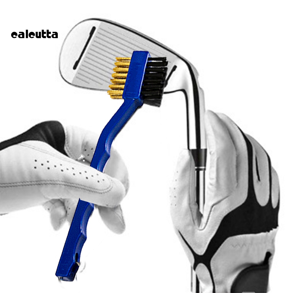 Bàn Chải Vệ Sinh Gậy Đánh Golf Hai Mặt Bằng Sợi Nylon Chống Trượt Thoải Mái Đa Năng