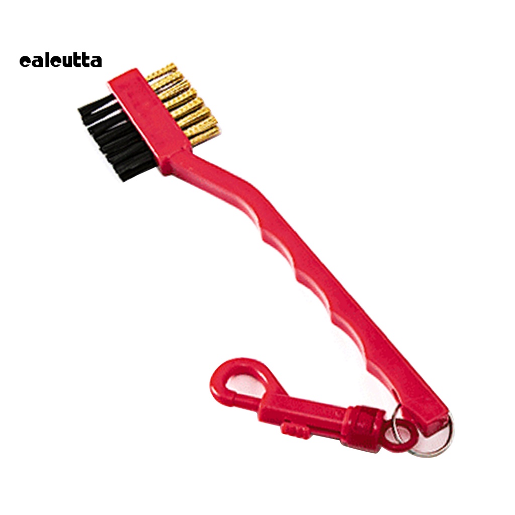 Bàn Chải Vệ Sinh Gậy Đánh Golf Hai Mặt Bằng Sợi Nylon Chống Trượt Thoải Mái Đa Năng