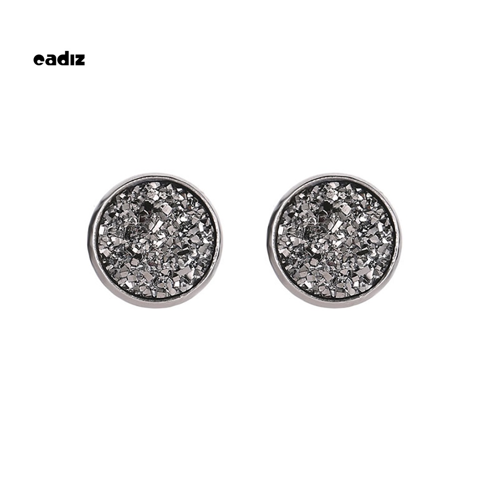 Khuyên Tai Tròn Họa Tiết Bầu Trời Đầy Sao Bằng Thép Không Gỉ Cho Nữ