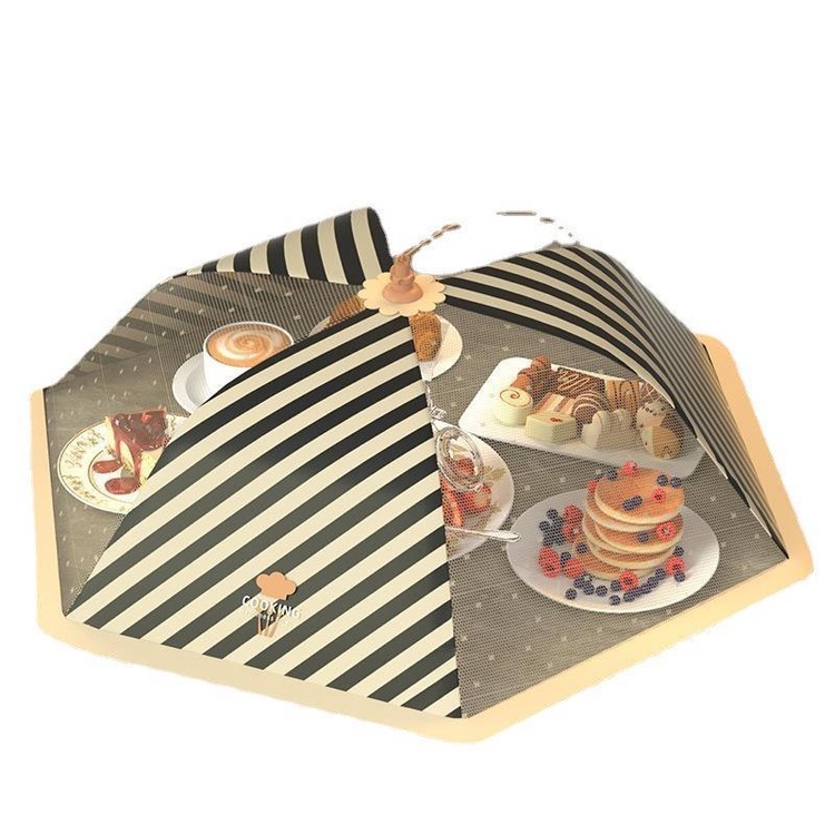 Lồng bàn, lồng bàn lưới gấp gọn Decor đậy thức ăn chất liệu vải polyester cực kì bền dụng cụ nhà bếp nhà cửa _LB01