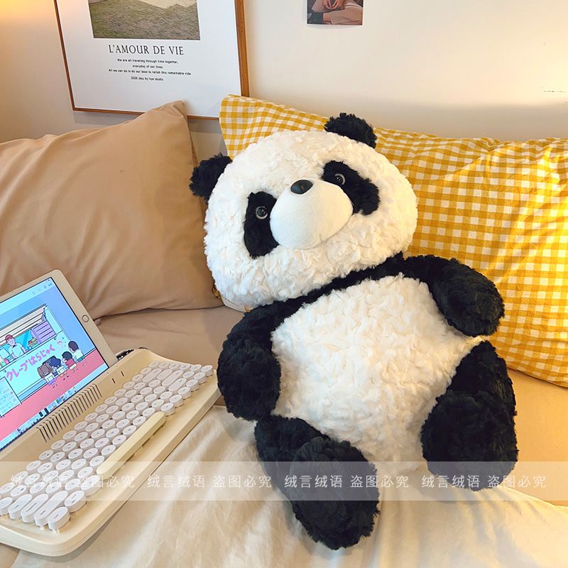 Đồ chơi nhồi bông gấu bông gấu trúc  đáng yêu Búp bê gấu trúc lông thỏ làm quà sinh nhật cho bạn gái