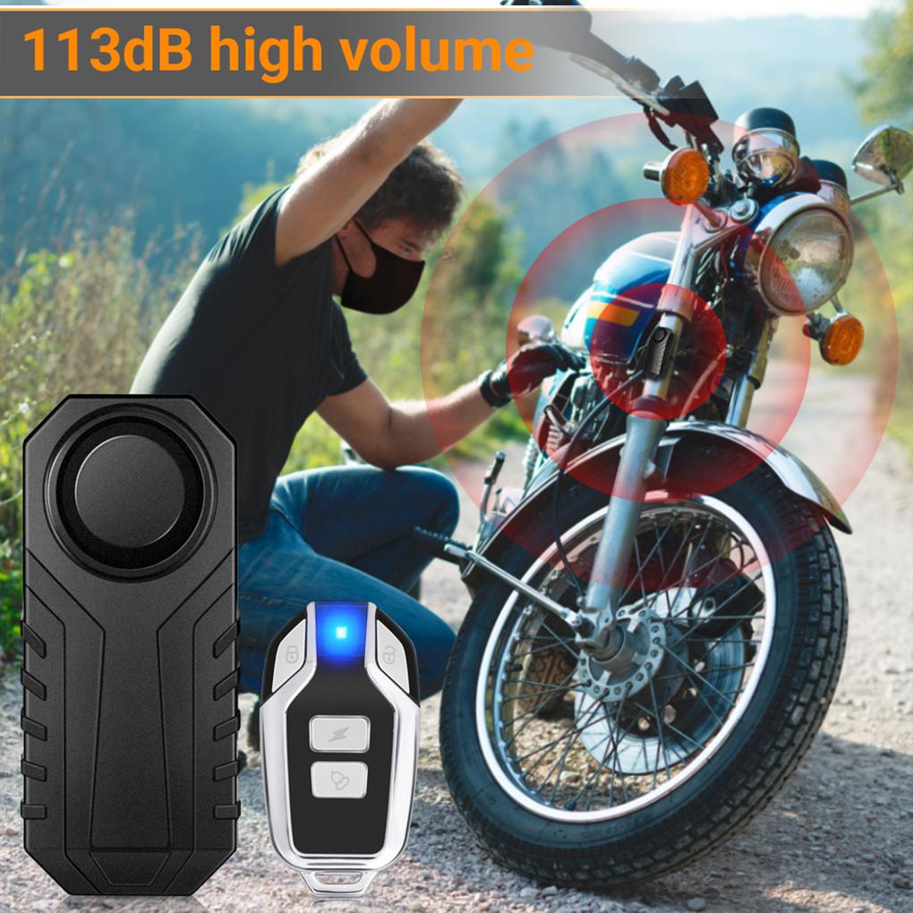 Chuông Báo Động Chống Trộm Màu Đen Dễ Dàng Cài Đặt Bảo Vệ Cho Xe Máy Xe Hơi