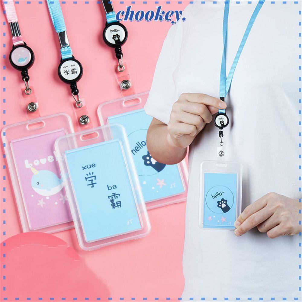 CHOOKEY Ốp Điện Thoại Trong Suốt Dễ Thương Có Ngăn Đựng Thẻ Thu Gọn Cho Bé