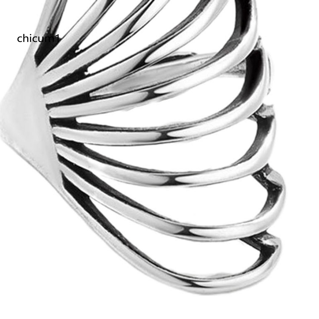 Nhẫn Đồng Dạng Mở Hình Bướm Phong Cách Hip hop Cho Nữ